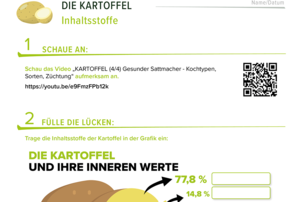 Arbeitsblatt Kartoffel | © Land schafft Leben