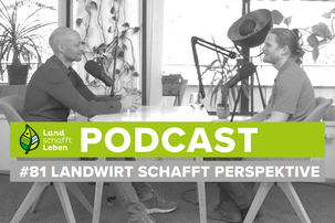 Hannes Royer und Florian Jungreithmeier im Podcast-Studio von Land schafft Leben | © Land schafft Leben