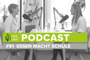 Maria Fanninger und Christina Nussbaumer im Podcast-Studio von Land schafft Leben | © Land schafft Leben
