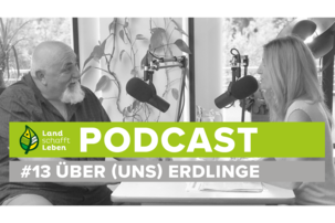 Maria Fanninger und Fritz Messner im Podcast-Studio von Land schafft Leben | © Land schafft Leben