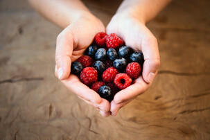 Eine handvoll Beeren | © Land schafft Leben