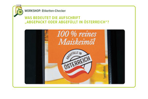 Arbeitsblatt Etikettenchecker | © Land schafft Leben