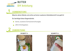 Arbeitsblatt Butter | © Land schafft Leben