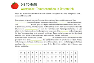 Arbeitsblatt Tomate | © Land schafft Leben