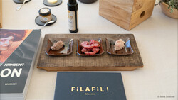 Drei Schälchen mit verschiedenen Wursterzeugnissen | © Manfred Höllerschmid von Fleischwaren Höllerschmid