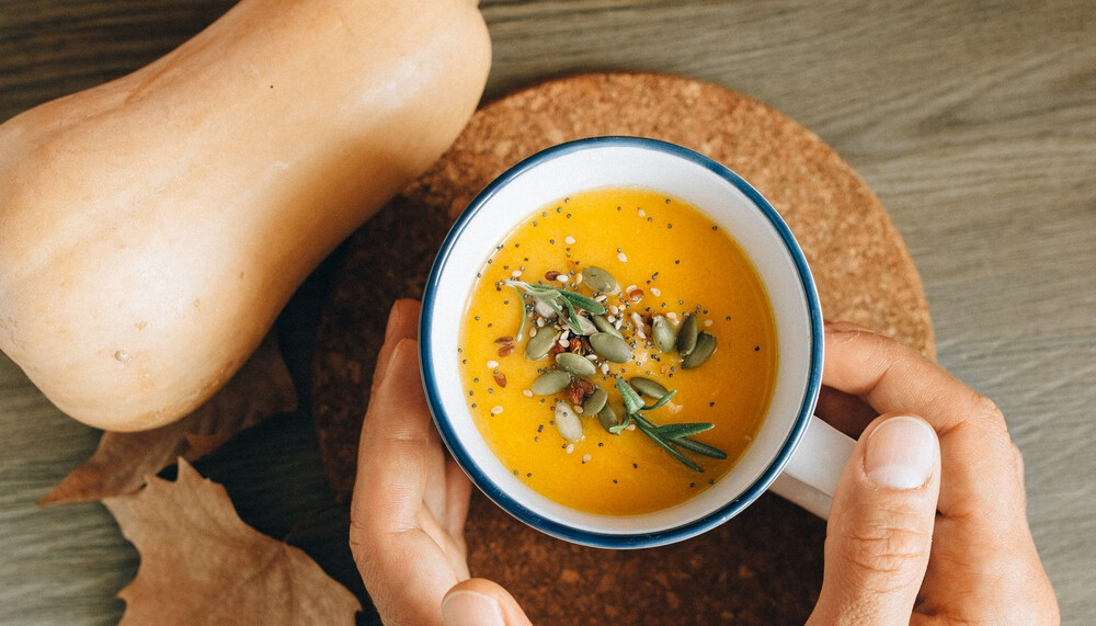 Kuerbissuppe mit Butternuss-Kuerbis | © Pexels