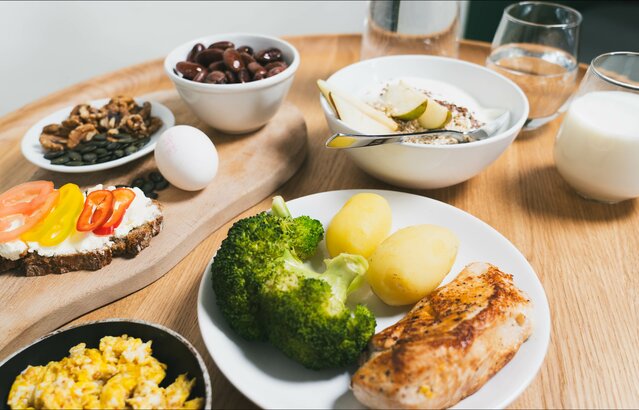 ausgewogene Sport-Mahlzeit