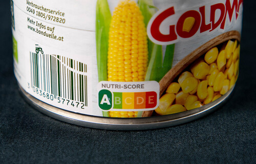 Nutri-Score auf Maisdose | © Land schafft Leben