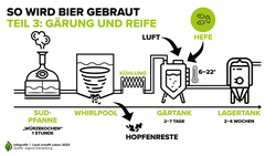 Infografik zum Brauprozess | © Land schafft Leben