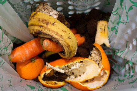 Mehrere Lebensmittelabfälle in Biomüll-Sackerl | © Land schafft Leben
