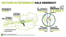Salzabbau in Österreich: Hallstatt, Altaussee, Ebensee | © Land schafft Leben, 2021