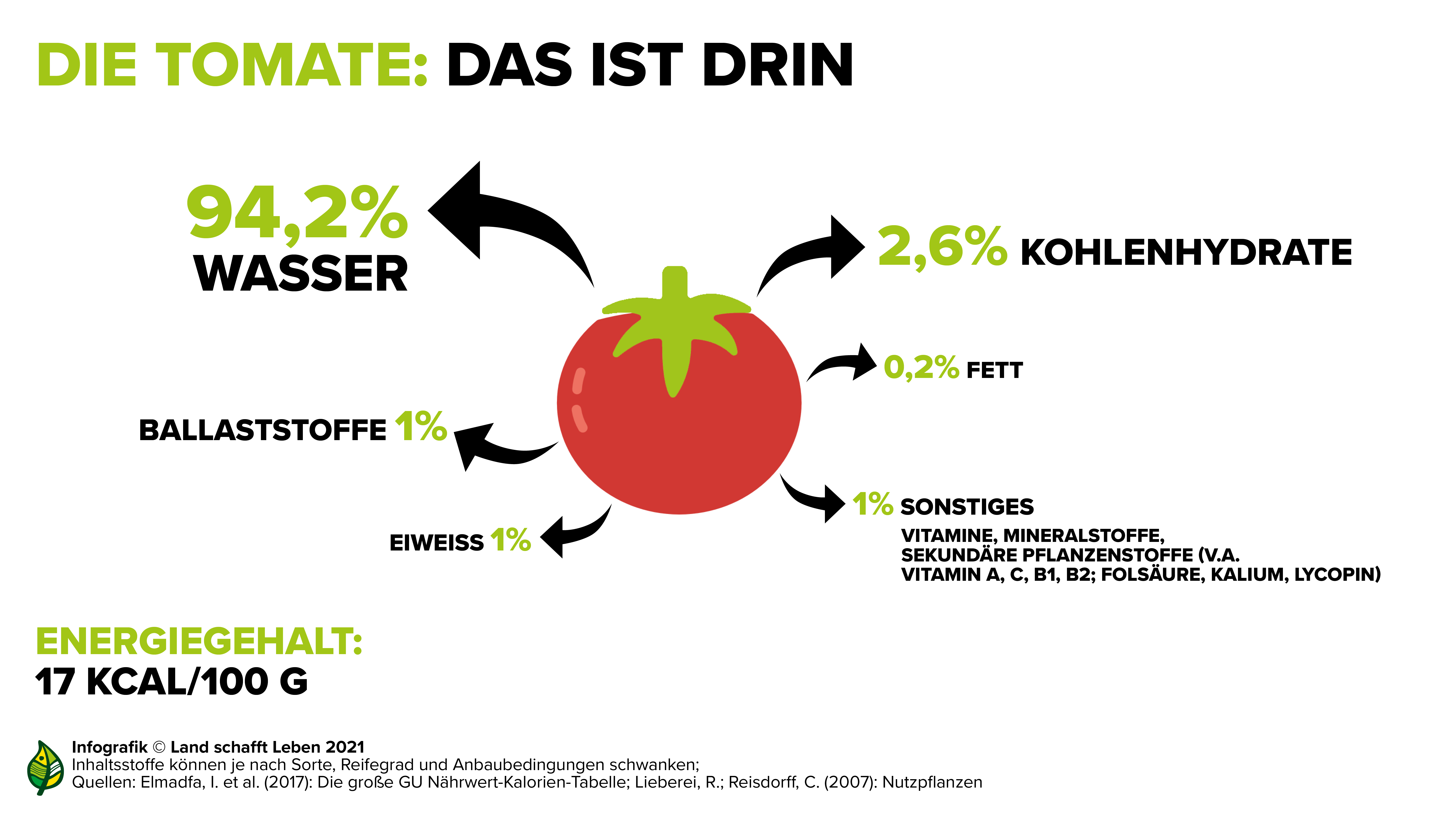 Infografiken zur Tomate I Land schafft Leben