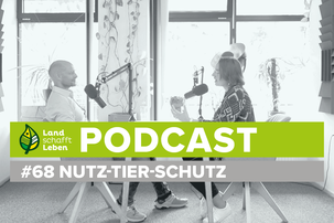 Hannes Royer und Eva Rosenberg im Podcast-Studio von Land schafft Leben | © Land schafft Leben