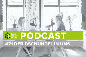 Maria Fanninger und Petra Eberharter im Podcast-Studio von Land schafft Leben | © Land schafft Leben