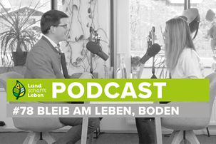 Maria Fanninger und Lorenz Mayer im Podcast-Studio von Land schafft Leben | © Land schafft Leben