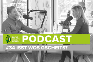 Maria Fanninger und Hans Knauß im Podcast-Studio von Land schafft Leben | © Land schafft Leben