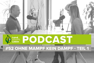 Maria Fanninger und Christian Putscher im Podcast-Studio von Land schafft Leben | © Land schafft Leben