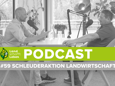 Hannes Royer und Johann Konrad im Podcast-Studio von Land schafft Leben | © Land schafft Leben