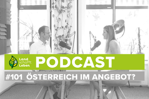 Maria Fanninger und Andreas Haider im Podcast-Studio von Land schafft Leben | © Land schafft Leben