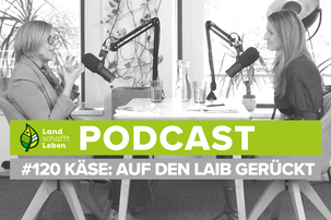 Maria Fanninger und Christiane Mösl im Podcast-Studio von Land schafft Leben | © Land schafft Leben