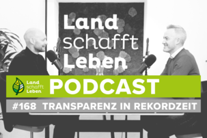 Paul Kolarik und Hannes Royer im Podcast-Studio von Land schafft Leben | © Land schafft Leben